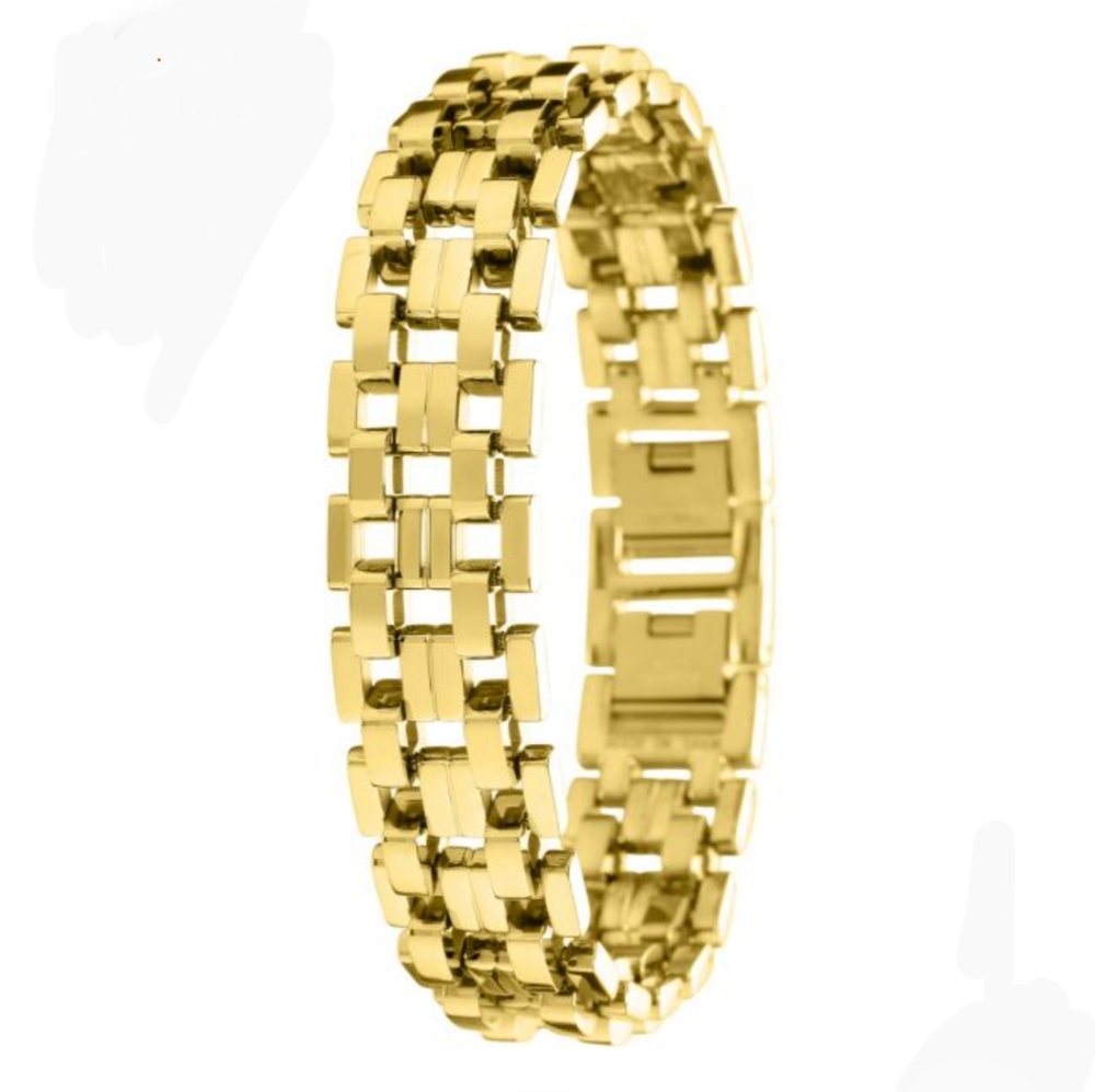 Invicta NWT Elements Gold Chain Bracelet